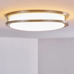 Hofstein Sora Deckenleuchte LED Nickel-Matt, 1-flammig -LED Leuchten Verkäufe 2022 sora deckenleuchte h3266199 do4 8