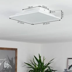 Hofstein Sordos LED Panel Weiß, 1-flammig, Bewegungsmelder -LED Leuchten Verkäufe 2022 sordos led panel h3381274 3
