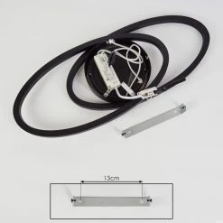 Hofstein Sorte Deckenleuchte LED Schwarz, Weiß, 1-flammig -LED Leuchten Verkäufe 2022 sorte deckenleuchte h3438633 4