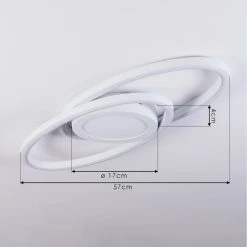 Hofstein Sorte Deckenleuchte LED Weiß, 1-flammig -LED Leuchten Verkäufe 2022 sorte deckenleuchte h3445532 3