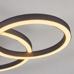 Hofstein Sorte Deckenleuchte LED Chrom, Schwarz, 1-flammig -LED Leuchten Verkäufe 2022 sorte deckenleuchte h3457139 10