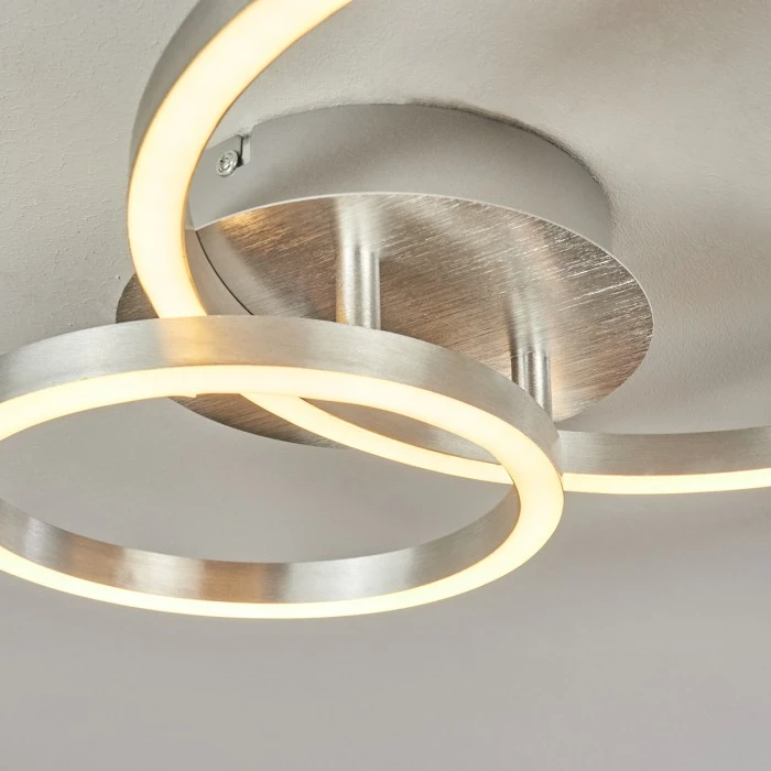Hofstein Sorte Deckenleuchte LED Nickel-Matt, 1-flammig 11 Hofstein Sorte Deckenleuchte LED Nickel-Matt, 1-flammig – Bild 11
