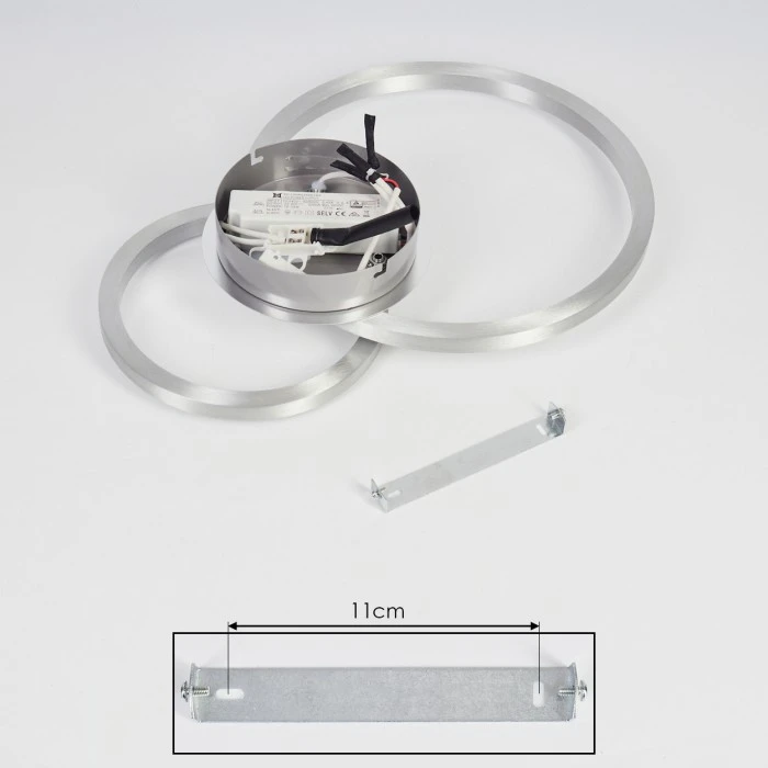 Hofstein Sorte Deckenleuchte LED Nickel-Matt, 1-flammig 5 Hofstein Sorte Deckenleuchte LED Nickel-Matt, 1-flammig – Bild 5