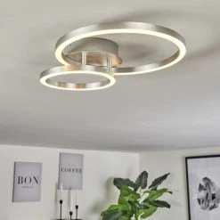 Hofstein Sorte Deckenleuchte LED Nickel-Matt, 1-flammig 24 Hofstein Sorte Deckenleuchte LED Nickel-Matt, 1-flammig -LED Leuchten Verkäufe 2022 sorte deckenleuchte h3457160 8