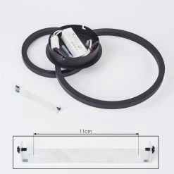 Hofstein Sorte Deckenleuchte LED Chrom, Schwarz, 1-flammig -LED Leuchten Verkäufe 2022 sorte deckenleuchte h3542583 4