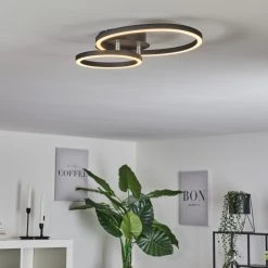 Hofstein Sorte Deckenleuchte LED Chrom, Schwarz, 1-flammig -LED Leuchten Verkäufe 2022 sorte deckenleuchte h3542583 6