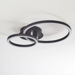 Hofstein Sorte Deckenleuchte LED Chrom, Schwarz, 1-flammig -LED Leuchten Verkäufe 2022 sorte deckenleuchte h3542583 7