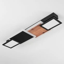 Hofstein Sourbarie Deckenleuchte LED Schwarz, Braun, Holzoptik, 1-flammig -LED Leuchten Verkäufe 2022 sourbarie deckenleuchte h3582763 7