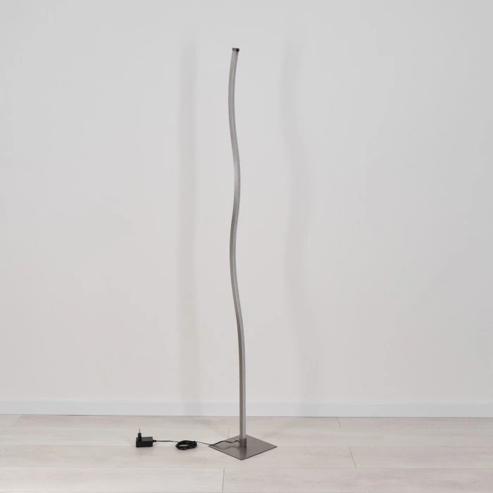 Hofstein Soyo Stehleuchte LED Nickel-Matt, 1-flammig 5 Hofstein Soyo Stehleuchte LED Nickel-Matt, 1-flammig – Bild 5