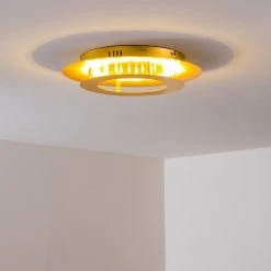 Hofstein Springdale Deckenleuchte LED Gold, 1-flammig -LED Leuchten Verkäufe 2022 springdale deckenleuchte h3008898 9