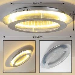 Hofstein Springdale Deckenleuchte LED Silber, 4-flammig