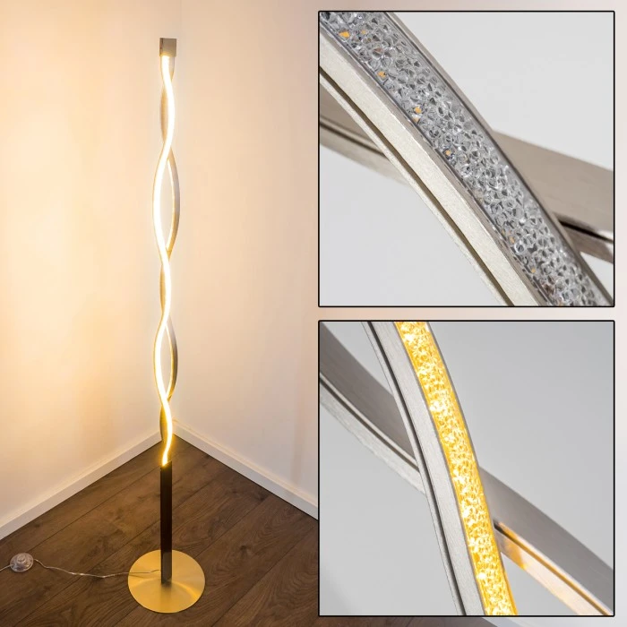 Hofstein Stehleuchte Inbyn LED Nickel-Matt, 1-flammig 1 Hofstein Stehleuchte Inbyn LED Nickel-Matt, 1-flammig