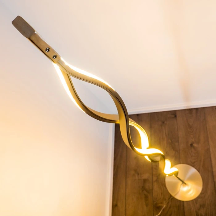 Hofstein Stehleuchte Inbyn LED Nickel-Matt, 1-flammig 12 Hofstein Stehleuchte Inbyn LED Nickel-Matt, 1-flammig – Bild 12