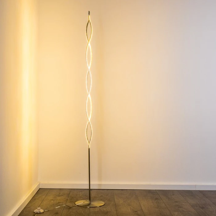 Hofstein Stehleuchte Inbyn LED Nickel-Matt, 1-flammig 13 Hofstein Stehleuchte Inbyn LED Nickel-Matt, 1-flammig – Bild 13