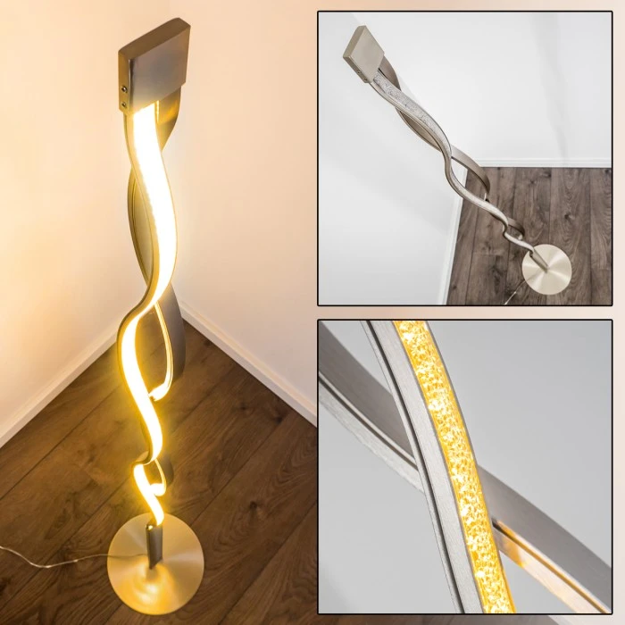 Hofstein Stehleuchte Inbyn LED Nickel-Matt, 1-flammig 16 Hofstein Stehleuchte Inbyn LED Nickel-Matt, 1-flammig – Bild 16