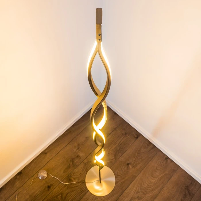 Hofstein Stehleuchte Inbyn LED Nickel-Matt, 1-flammig 18 Hofstein Stehleuchte Inbyn LED Nickel-Matt, 1-flammig – Bild 18