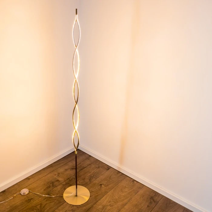 Hofstein Stehleuchte Inbyn LED Nickel-Matt, 1-flammig 4 Hofstein Stehleuchte Inbyn LED Nickel-Matt, 1-flammig – Bild 4