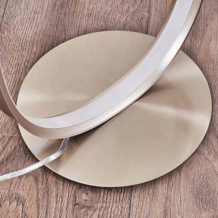 Hofstein Stehleuchte Medle LED Nickel-Matt, 1-flammig 9 Hofstein Stehleuchte Medle LED Nickel-Matt, 1-flammig – Bild 9