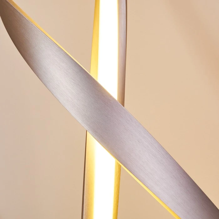 Hofstein Stehleuchte Medle LED Nickel-Matt, 1-flammig 10 Hofstein Stehleuchte Medle LED Nickel-Matt, 1-flammig – Bild 10