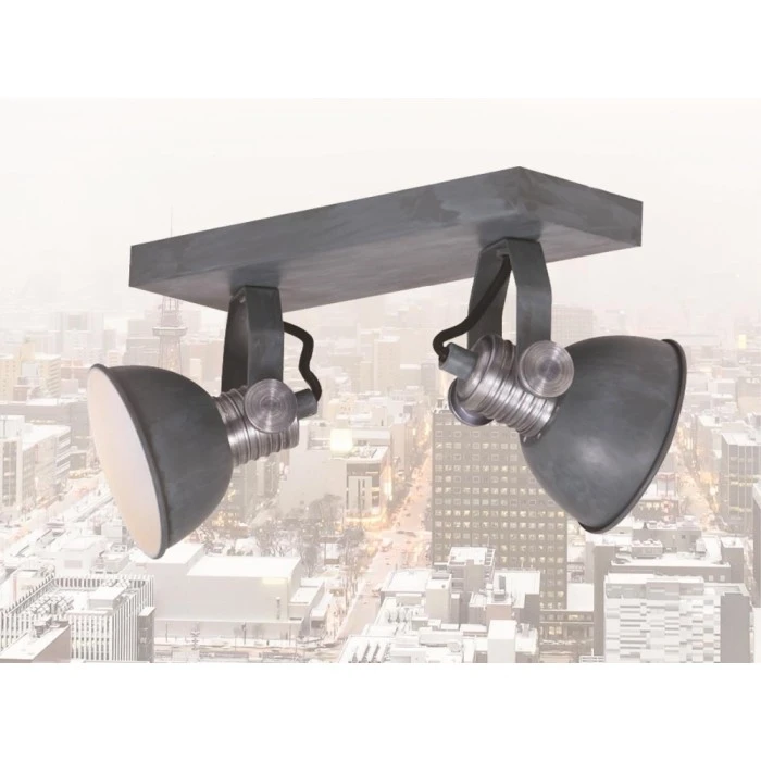 Steinhauer BROOKLY Strahler LED Grau, 2-flammig 2 Steinhauer BROOKLY Strahler LED Grau, 2-flammig – Bild 2