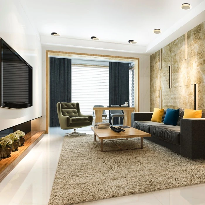 Steinhauer Lido Deckenleuchte LED Schwarz, Gold, 1-flammig 1 Steinhauer Lido Deckenleuchte LED Schwarz, Gold, 1-flammig