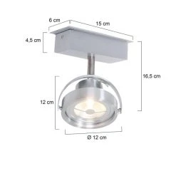 Steinhauer Mexlite Strahler LED Edelstahl, 1-flammig -LED Leuchten Verkäufe 2022 steinhauer mexlite strahler 1450st 5