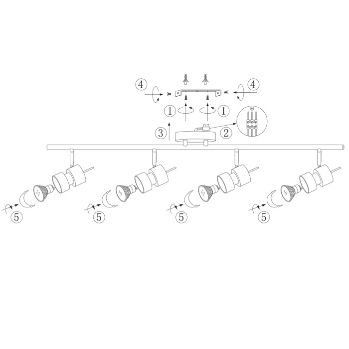 Steinhauer Natasja Deckenleuchte LED Schwarz, 4-flammig 13 Steinhauer Natasja Deckenleuchte LED Schwarz, 4-flammig – Bild 13