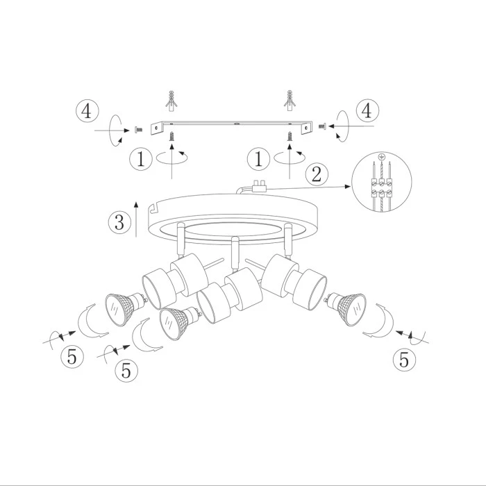 Steinhauer Natasja Deckenleuchte LED Schwarz, 3-flammig 10 Steinhauer Natasja Deckenleuchte LED Schwarz, 3-flammig – Bild 10