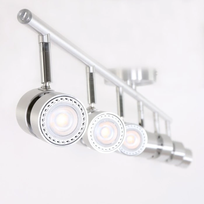 Steinhauer Natasja Deckenleuchte LED Edelstahl, 6-flammig 1 Steinhauer Natasja Deckenleuchte LED Edelstahl, 6-flammig