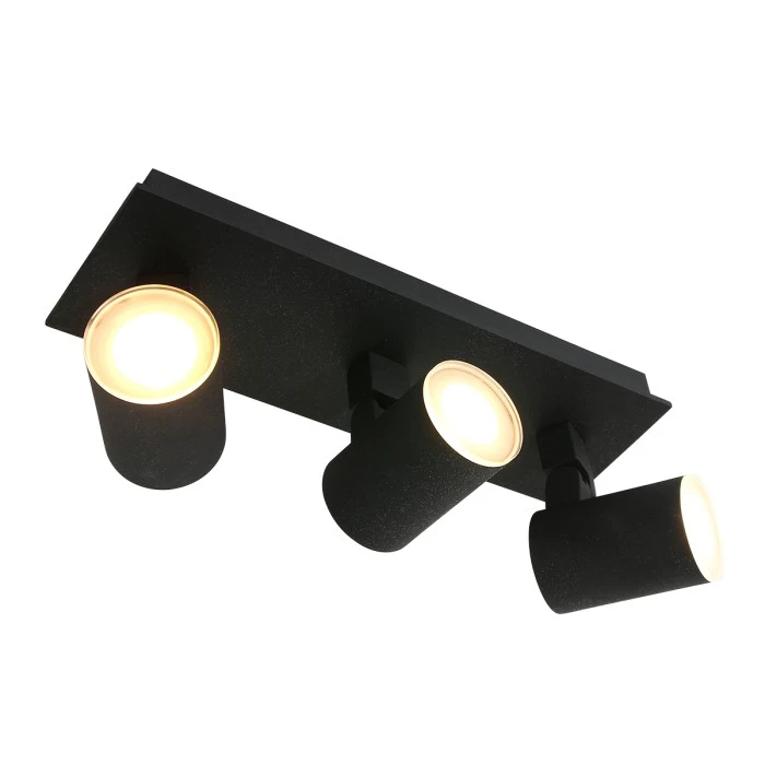 Steinhauer Points noirs Deckenleuchte LED Schwarz, 3-flammig 1 Steinhauer Points noirs Deckenleuchte LED Schwarz, 3-flammig