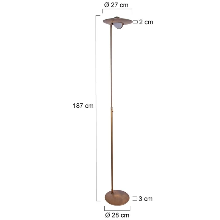 Steinhauer Zenith Deckenfluter LED Bronze, 1-flammig 7 Steinhauer Zenith Deckenfluter LED Bronze, 1-flammig – Bild 7
