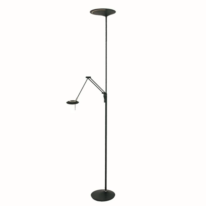 Steinhauer Zodiac Deckenfluter LED Schwarz, 2-flammig 1 Steinhauer Zodiac Deckenfluter LED Schwarz, 2-flammig