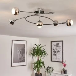 Hofstein Straumnes Deckenleuchte LED Chrom, 5-flammig -LED Leuchten Verkäufe 2022 straumnes deckenleuchte h3436547 10