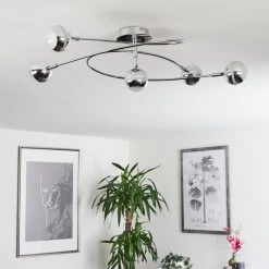 Hofstein Straumnes Deckenleuchte LED Chrom, 5-flammig -LED Leuchten Verkäufe 2022 straumnes deckenleuchte h3436547 11