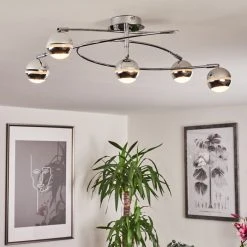 Hofstein Straumnes Deckenleuchte LED Chrom, 5-flammig -LED Leuchten Verkäufe 2022 straumnes deckenleuchte h3436547 6