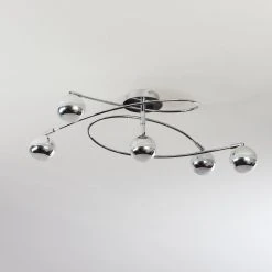 Hofstein Straumnes Deckenleuchte LED Chrom, 5-flammig -LED Leuchten Verkäufe 2022 straumnes deckenleuchte h3436547 7