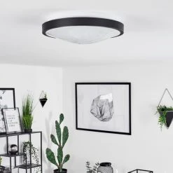 Hofstein Subles Deckenleuchte Bad LED Schwarz, Wei&szlig;, 1-flammig, Bewegungsmelder -LED Leuchten Verkäufe 2022 subles deckenleuchte bad h3651964 4