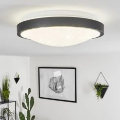 Hofstein Subles Deckenleuchte Bad LED Schwarz, Wei&szlig;, 1-flammig, Bewegungsmelder -LED Leuchten Verkäufe 2022 subles deckenleuchte bad h3651964 8