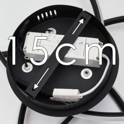 Hofstein Sucre Deckenleuchte LED Schwarz, 4-flammig -LED Leuchten Verkäufe 2022 sucre deckenleuchte h3374641 14