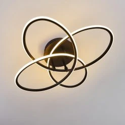 Hofstein Sucre Deckenleuchte LED Schwarz, 4-flammig -LED Leuchten Verkäufe 2022 sucre deckenleuchte h3374641 6