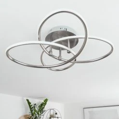 Hofstein Sucre Deckenleuchte LED Stahl gebürstet, 4-flammig -LED Leuchten Verkäufe 2022 sucre deckenleuchte h3374665 10