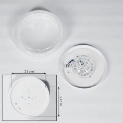 Hofstein Suno Deckenleuchte LED Weiß, Transparent, Klar, 1-flammig -LED Leuchten Verkäufe 2022 suno deckenleuchte h3383582 4