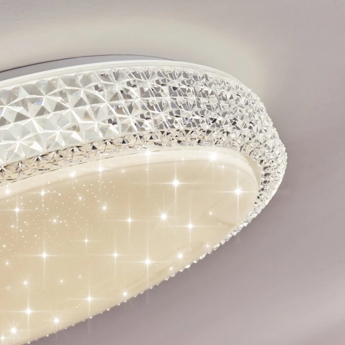 Hofstein Suno Deckenleuchte LED Weiß, Transparent, Klar, 1-flammig 11 Hofstein Suno Deckenleuchte LED Weiß, Transparent, Klar, 1-flammig – Bild 11