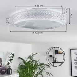 Hofstein Suno Deckenleuchte LED Weiß, Transparent, Klar, 1-flammig 17 Hofstein Suno Deckenleuchte LED Weiß, Transparent, Klar, 1-flammig -LED Leuchten Verkäufe 2022 suno deckenleuchte h3383605 3