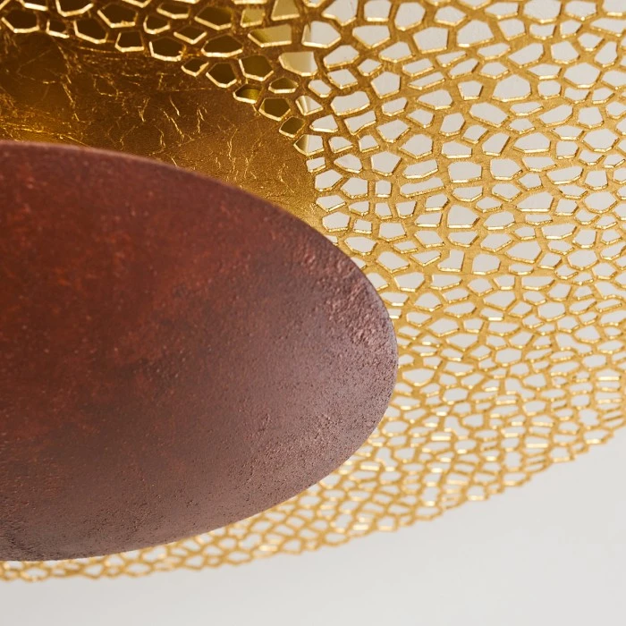 Hofstein Sunrise Deckenleuchte LED Rostfarben, Gold, 1-flammig 15 Hofstein Sunrise Deckenleuchte LED Rostfarben, Gold, 1-flammig – Bild 15