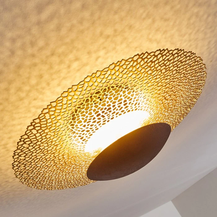 Hofstein Sunrise Deckenleuchte LED Rostfarben, Gold, 1-flammig 9 Hofstein Sunrise Deckenleuchte LED Rostfarben, Gold, 1-flammig – Bild 9