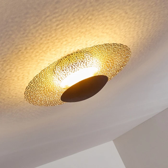 Hofstein Sunrise Deckenleuchte LED Rostfarben, Gold, 1-flammig 10 Hofstein Sunrise Deckenleuchte LED Rostfarben, Gold, 1-flammig – Bild 10