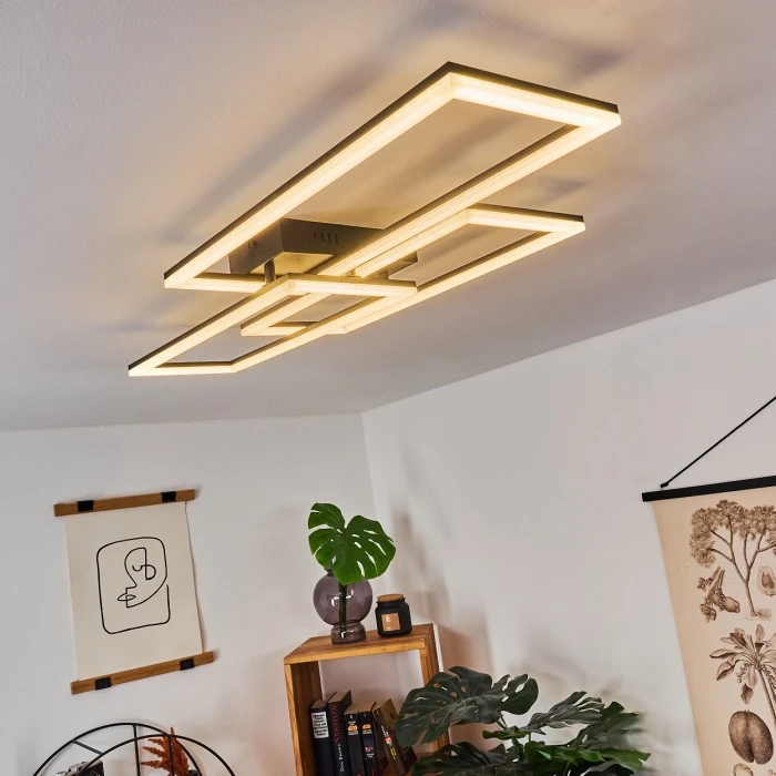 Hofstein Taleta Deckenleuchte LED Schwarz, 1-flammig 11 Hofstein Taleta Deckenleuchte LED Schwarz, 1-flammig – Bild 11