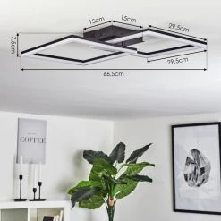 Hofstein Taleta Deckenleuchte LED Schwarz, 1-flammig -LED Leuchten Verkäufe 2022 taleta deckenleuchte h3457221 3