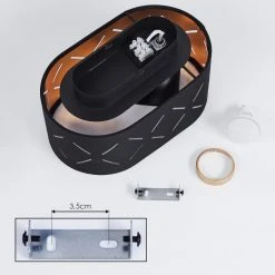 Hofstein Tallaboa Deckenleuchte LED Schwarz, 1-flammig -LED Leuchten Verkäufe 2022 tallaboa deckenleuchte h3437353 4